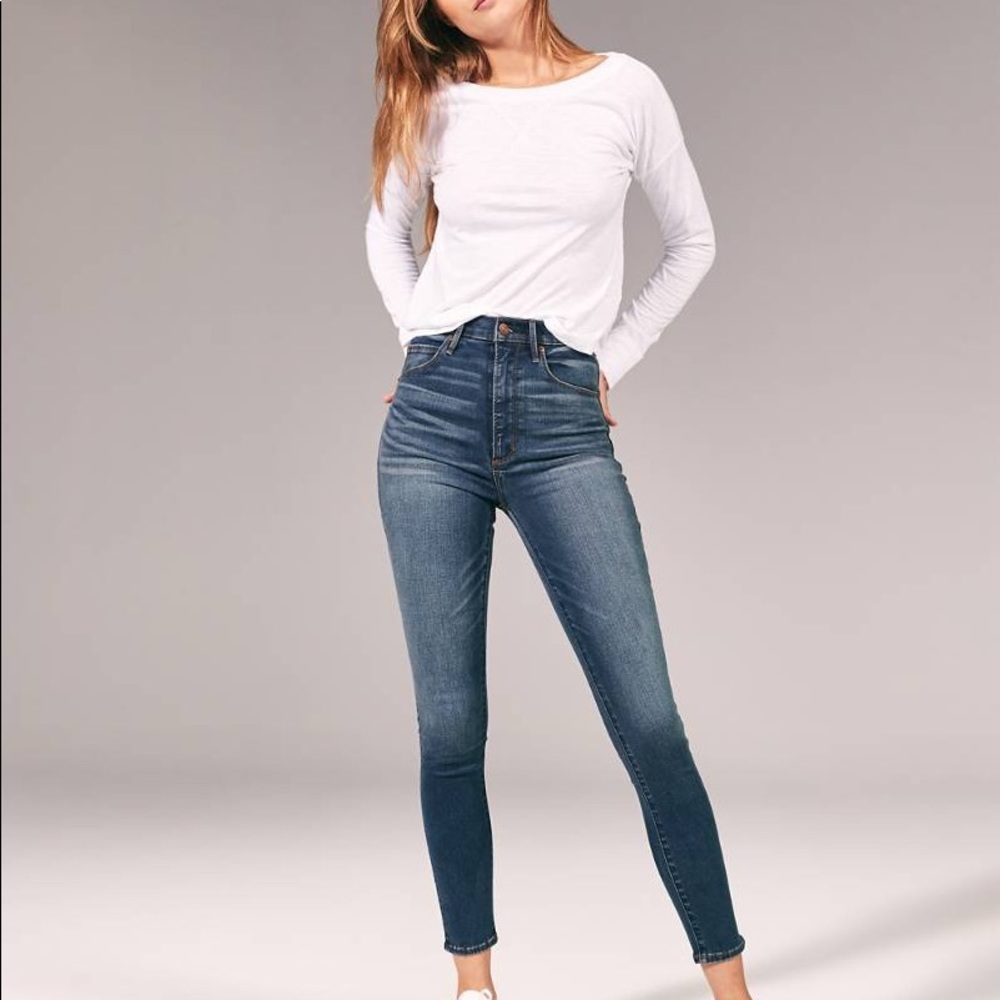 Abercrombie Fitch ultra High Rise stretch jeans